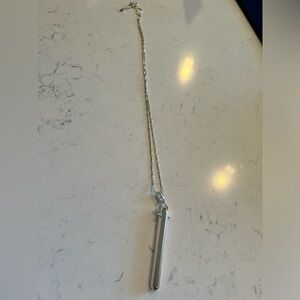 Stella and Dot Silver Rebel Pendant Necklace